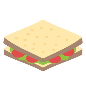 Yemek arasında doyurmak için sandviç.