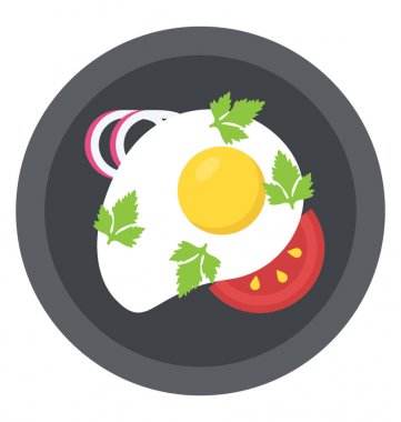 Kahvaltıda sade yumurta dizaynı