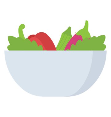 Beyaz bir kase karışık sebze ya da yeşil salata dolu 