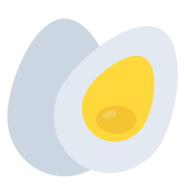 Haşlanmış yumurta yarısı 