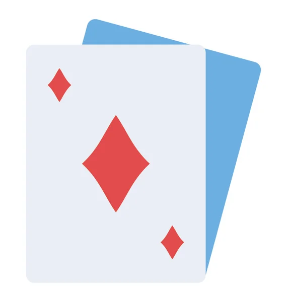 Corazón Tarjeta Poker Para Juego — Vector de stock