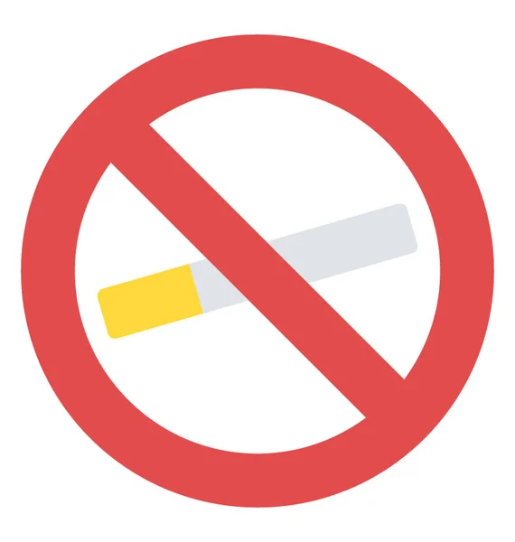 Não Fumar Sinal Zona —  Vetores de Stock