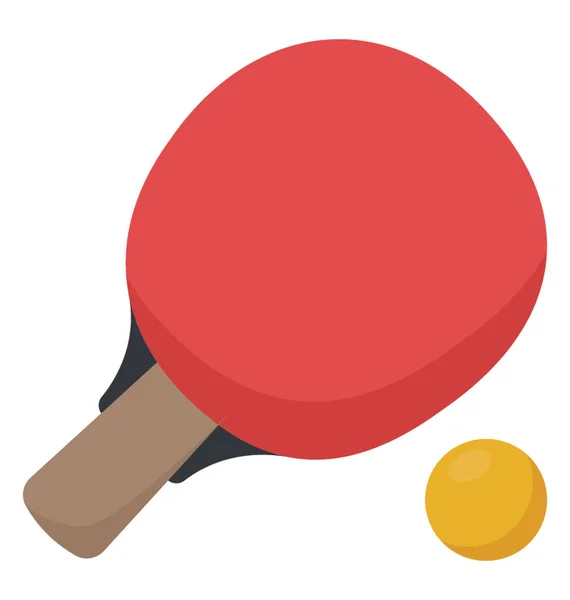 Raqueta Tenis Mesa Pelota Ping Pong — Vector de stock