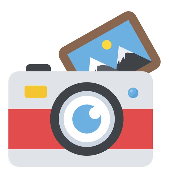 Een Digitale Cam Die Fotografie — Stockvector