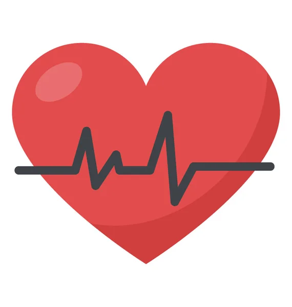 Καρδιά Ηκγ Σήμα Συμβολική Της Υγείας Της Καρδιάς — Διανυσματικό Αρχείο