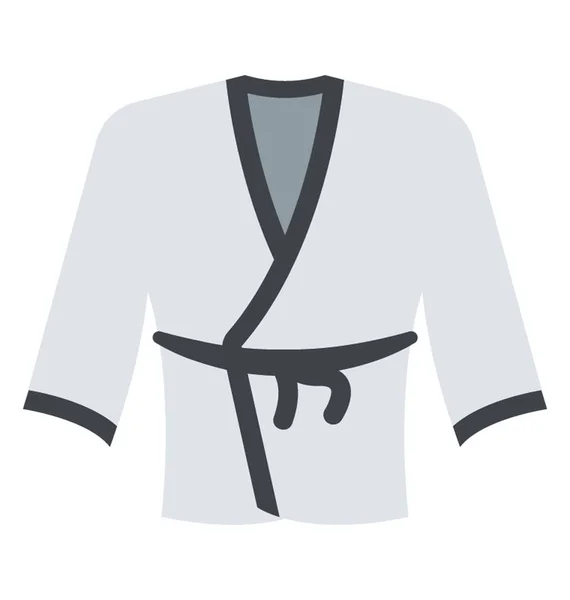 Uniforme Karate Rappresenta Abbigliamento Arte Marziale — Vettoriale Stock
