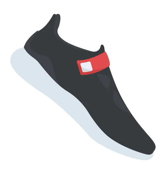 Τζόκινγκ Πάνινα Παπούτσια Που Χρησιμοποιούνται Για Τζόγκινγκ Και Αγωνιστικά — Διανυσματικό Αρχείο