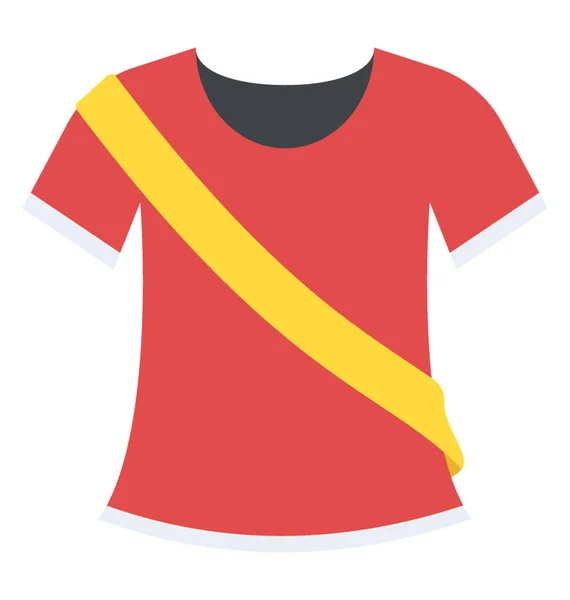 Camisa Concursante Utilizada Para Representar Equipo — Archivo Imágenes Vectoriales