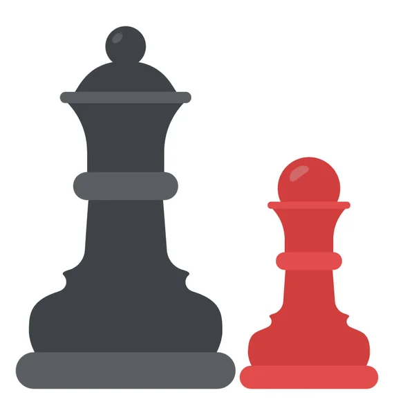Strategiespiel Schachfiguren — Stockvektor