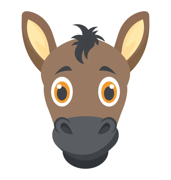 Głowa Konia Lub Zwierzę — Wektor stockowy