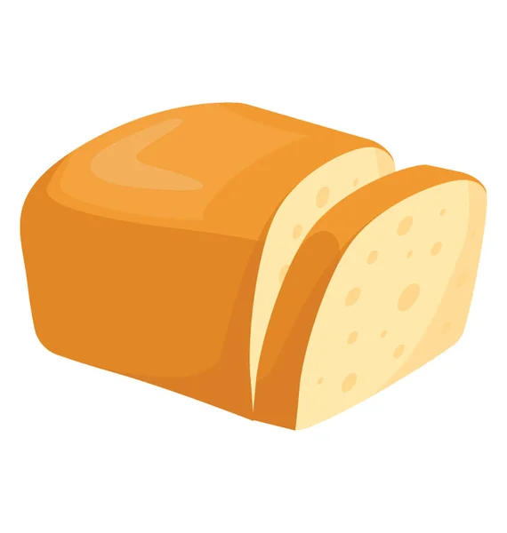 Brood Brood Gebakken Bakkerij Item — Stockvector