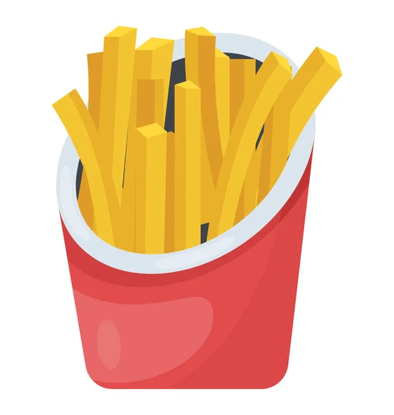Snack Pack Fries Fast Food Deal Item — Stock Vector