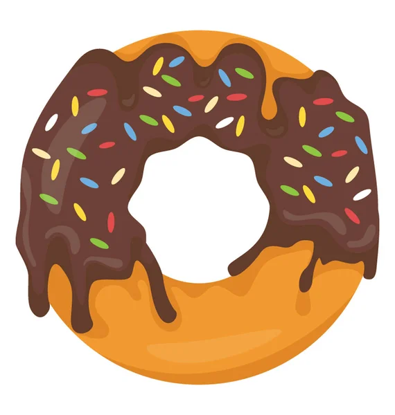 Ein Junk Food Donut — Stockvektor