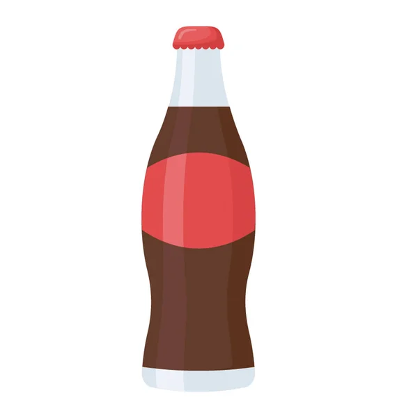 黒の炭酸飲料 コーラ — ストックベクタ