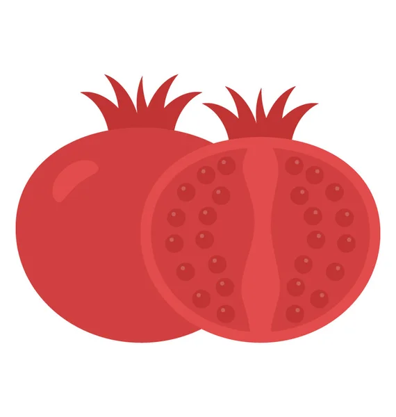 Organické Přírodní Zdravé Ovoce Granátové Jablko — Stockový vektor
