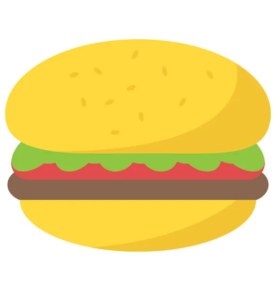 Gyors Élelmiszer Tekinthető Szemét Tétel Burger — Stock Vector