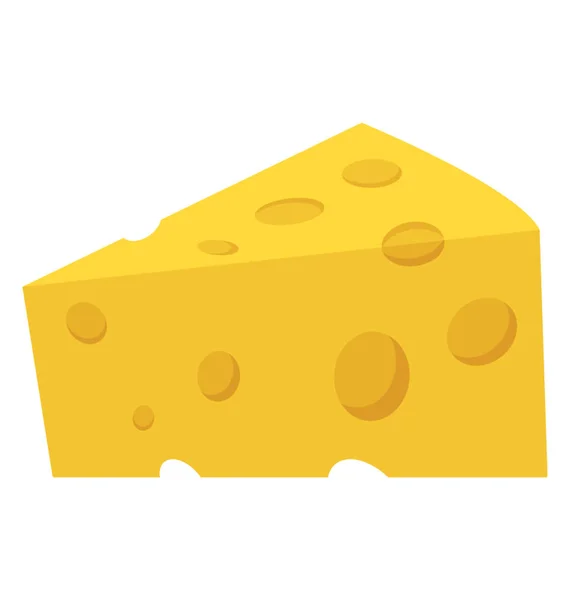 酪農製品一枚 スライス チーズ — ストックベクタ