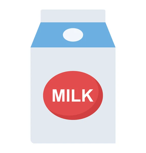 Упаковка Молока Молочна Коробка — стоковий вектор