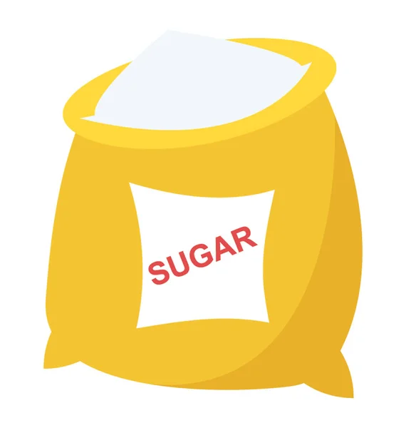 Ένα Τσουβάλι Γεμάτο Ζάχαρη — Διανυσματικό Αρχείο