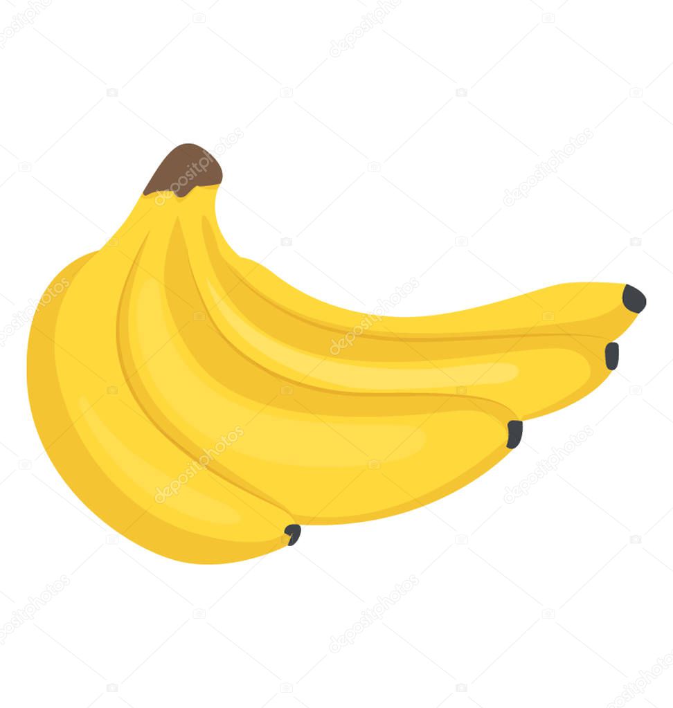 Healthy antioxidant fruit bunch of bananas