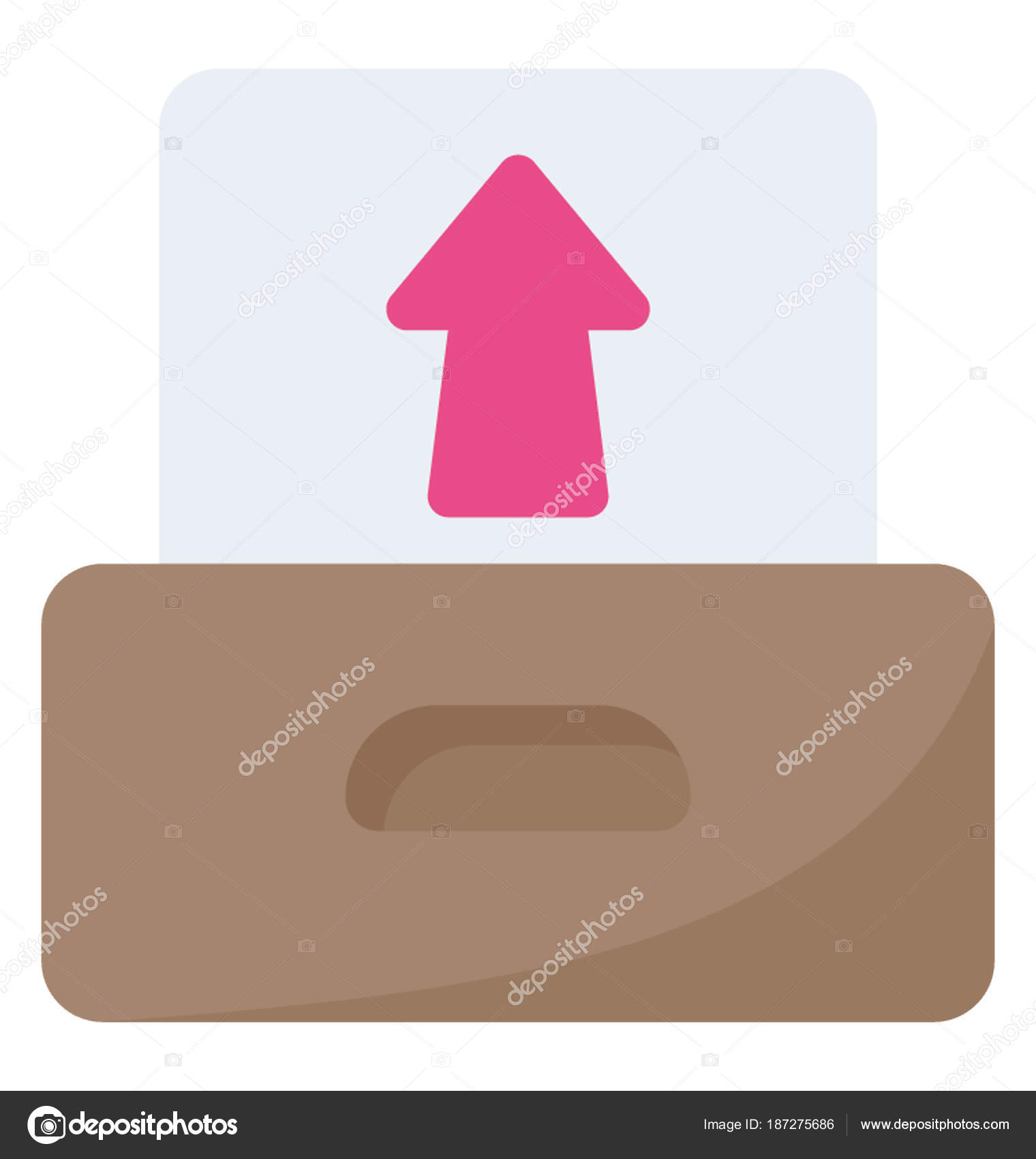 Mailbox Arrow Representing Outbox Concept Stock Vector Image by