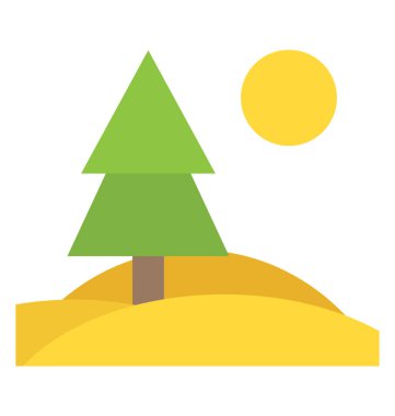 Ağaçlar, doğal güneş koni arkasında görüntülemek