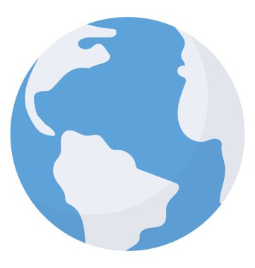 Dünya harita ya da toprak Küre 