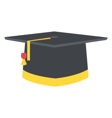 Kolej düz vektör simgesi