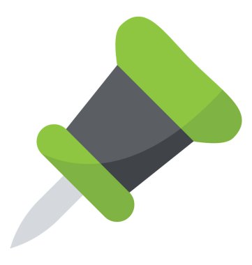 Bir iğnenin PIN ekleri ve yapışkan notlar için göstermek için 