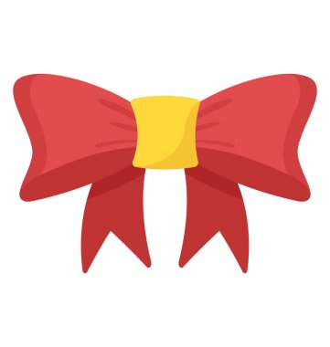 Hairbow düz tasarım simgesi