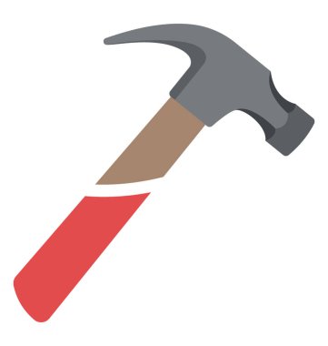 Tamir ve bakım için çekiç simgesi tasarımı 