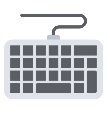 Aygıt, klavye düz simgesini yazarak