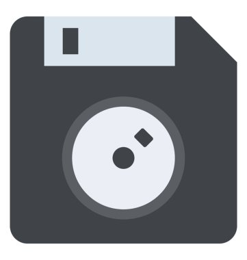 Disketin düz simgesi tasarım