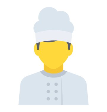 Aşçı Şef şapkalı bir kişidir 