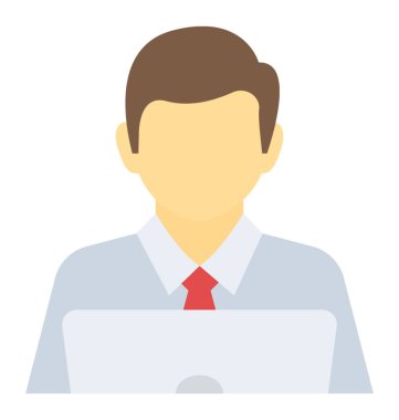 Dizüstü bilgisayarda çalışan bir erkeğin teknoloji uzmanı olduğunu 