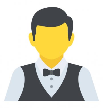 Garson katılır ve müşteri hizmet bir kişi var