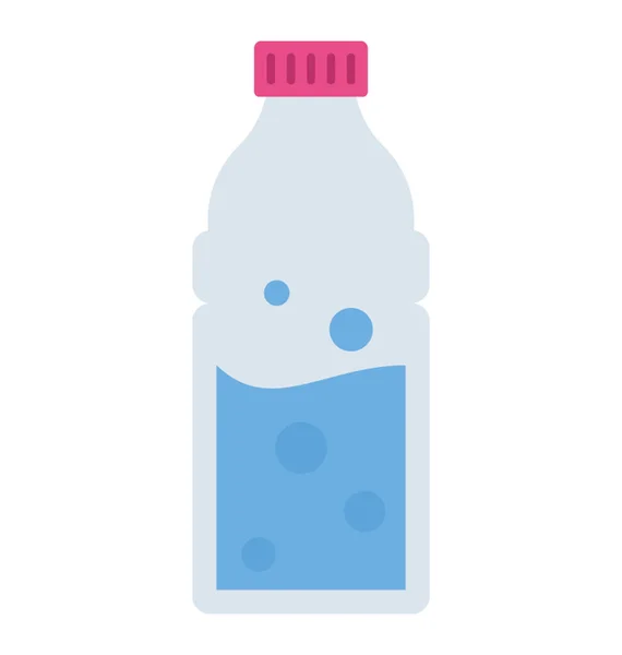 Botella Agua Mineral Plástico — Vector de stock