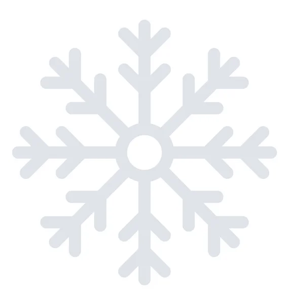 Flocon Neige Symbole Saison Hivernale Des Chutes Neige — Image vectorielle