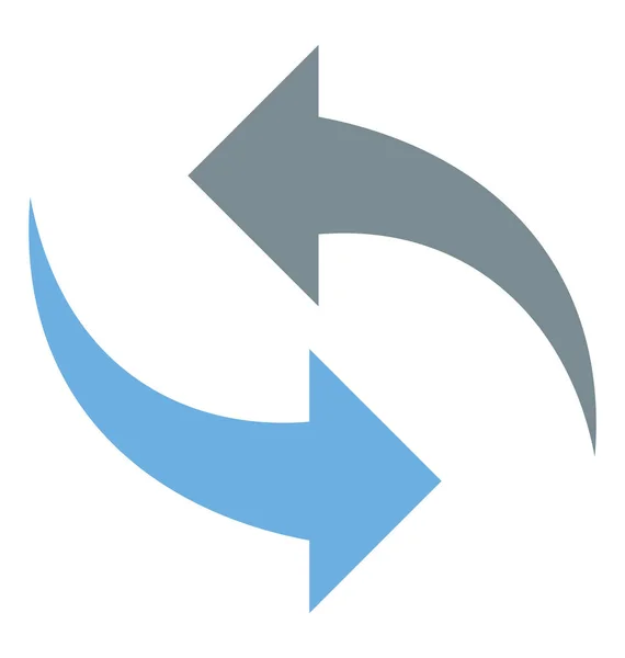 Šipky Pohybující Kruhu Voda Opakované Použití Symbolu — Stockový vektor