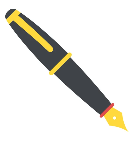 Плоска Ручка Дизайну Піктограм Запису — стоковий вектор