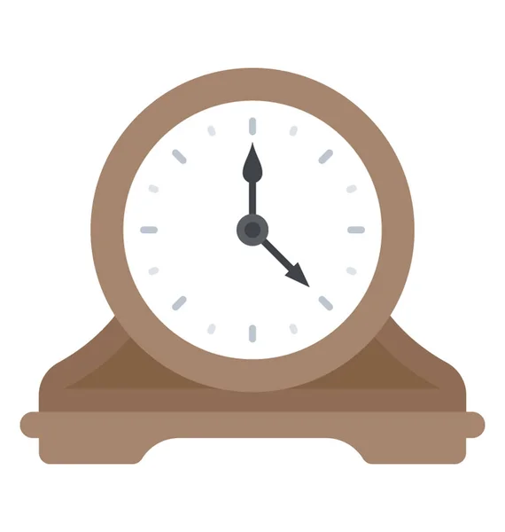 Reloj Despertador Diseño Plano — Vector de stock