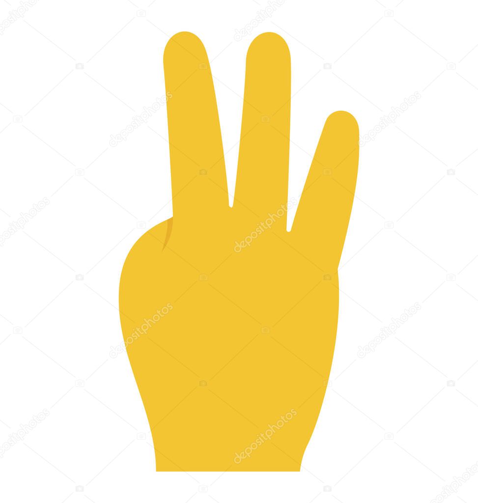 Vettoriale stockMano Segno Tre Dito Verso L'alto Che Significa Tre di  ©vectorspoint #187271080, image size:973x1024