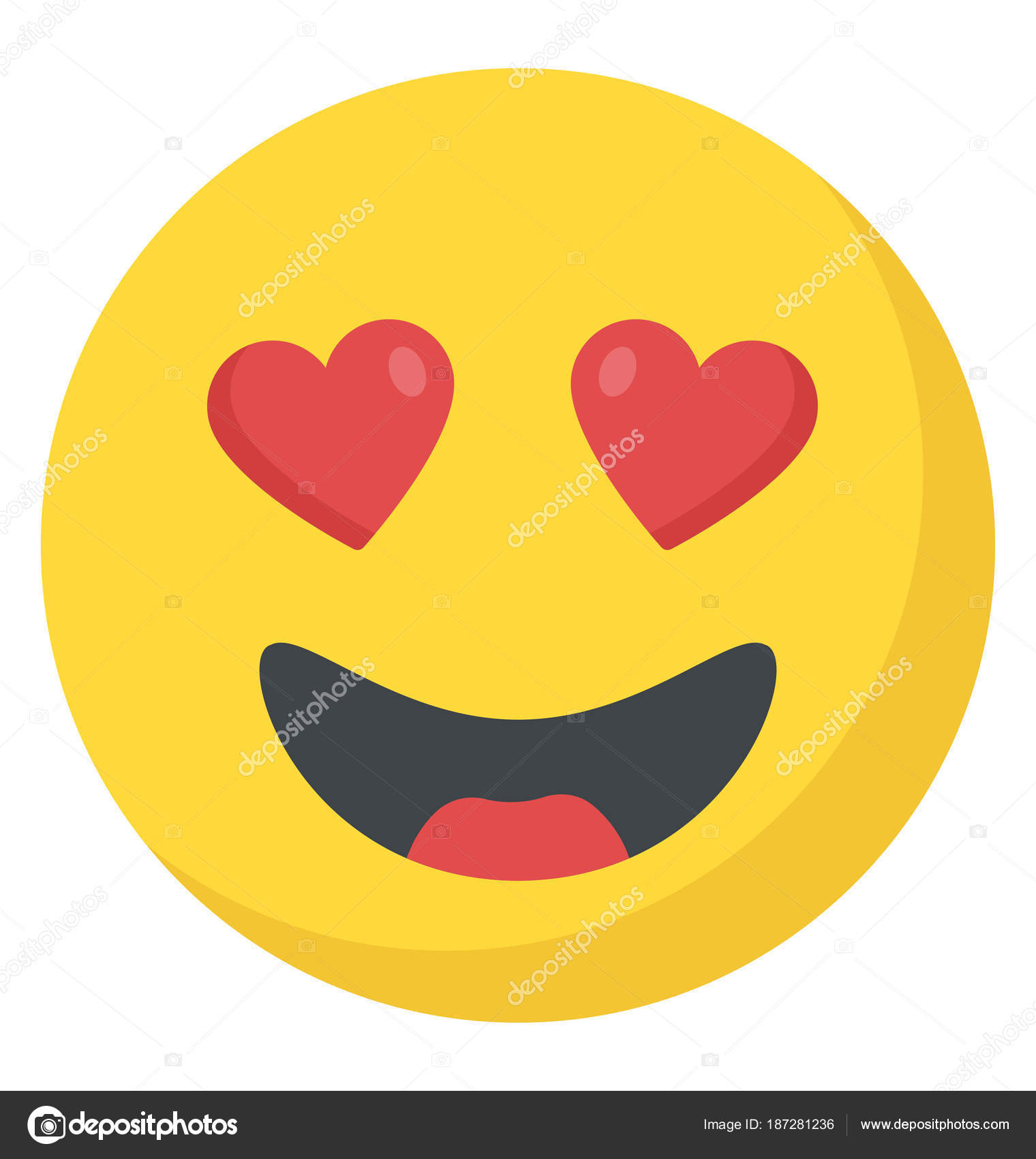 Feeling Loved Emoticon Feeling Loved Emoticon Emoji Showing Expression Love Stock Vector C Vectorspoint 187281236
