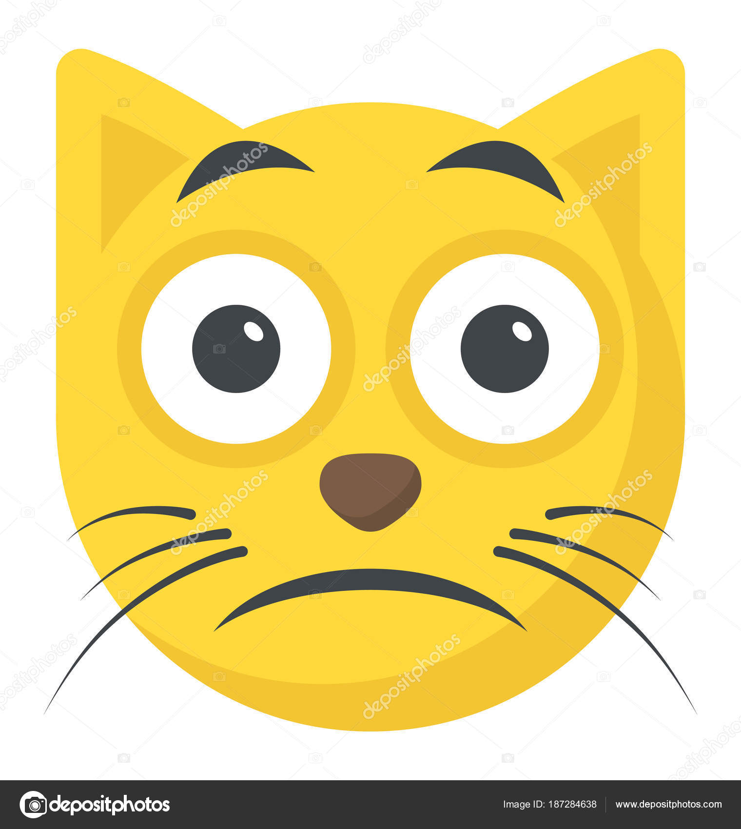 Cute Cartoon Style Cat Emoji Stock Vector Image by ©vectorspoint #187284638