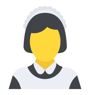 Bir kadın simgesi tasarım Rahibe avatar ile 