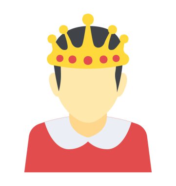 Bir kraliyet mücevheri çivili taç Kral kişidir