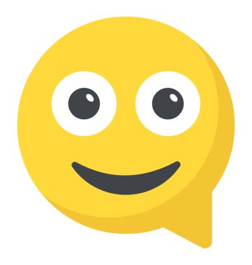 Gülen yüz sohbet kabarcık ile sohbet gülen tanımlar 