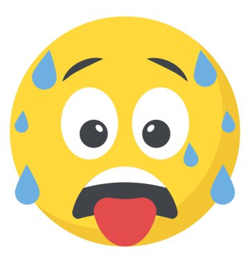 Emoji temsil eden yorgunluk kavramı