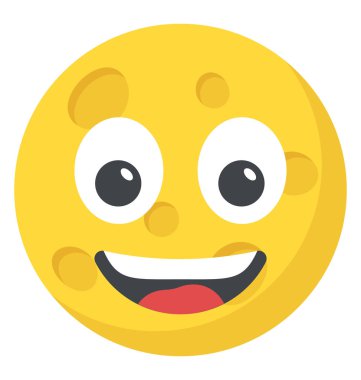 Bir sosyal iletişim platformları emoji mutlu ifade