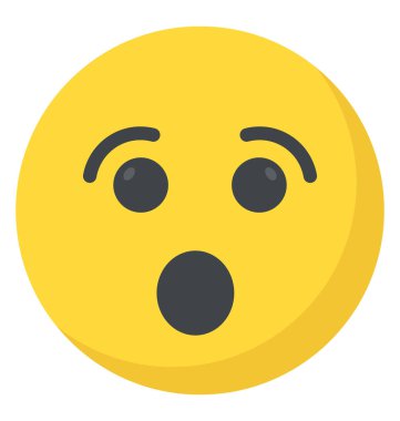 Emoji temsil eden sürpriz kavramı